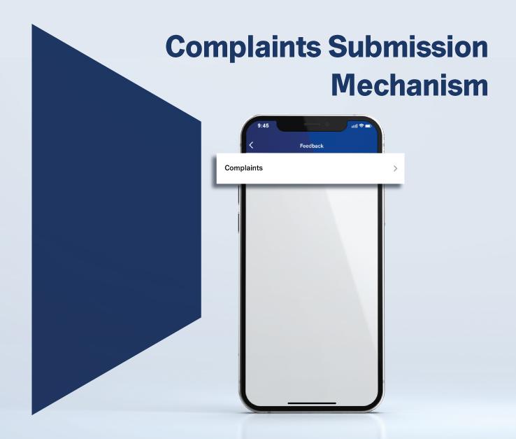 Complaints Submission Mechanism