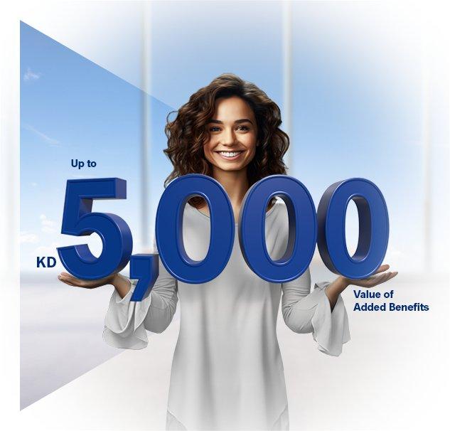 Transfer your salary to NBK and benefit from exceptional benefits and gifts at a value worth up to KD 5,000.